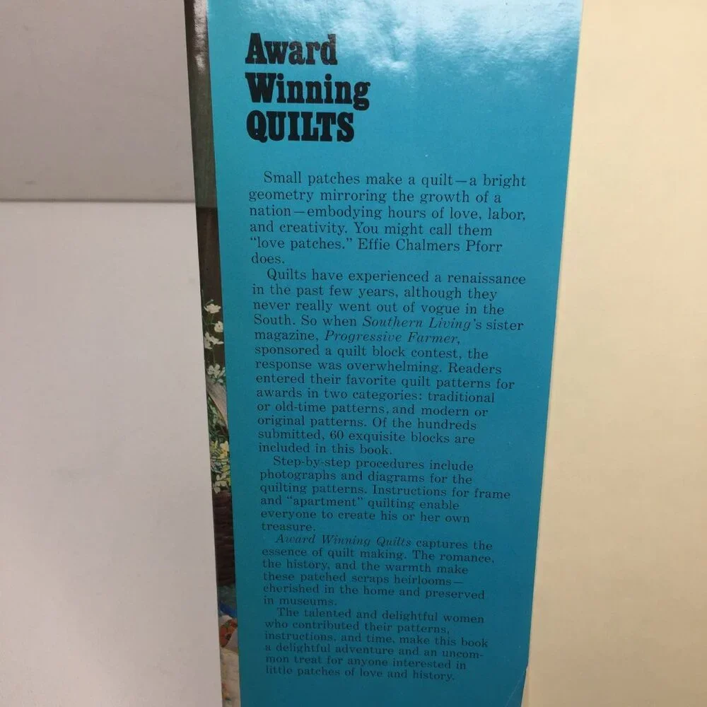Award Winning Quilts Effie Chalmers Pforr Hardback Book Patterns 1974